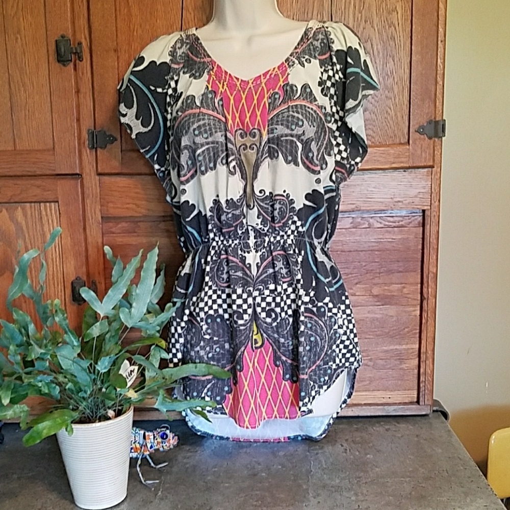 Sweet by miss me bohemian top Shirt size small